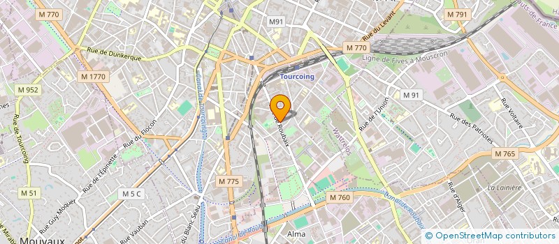 localisation de l'entreprise SCI J MERTENS  TOURCOING