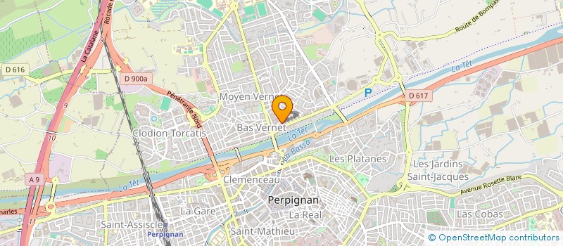 localisation de l'entreprise SCI J.N.A  PERPIGNAN