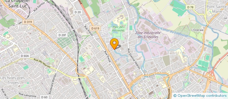 localisation de l'entreprise SCI  J N C  TROYES