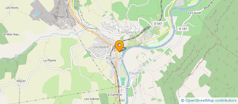 localisation de l'entreprise SCI J.N.ELMIE  AGUESSAC