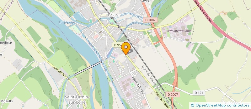 localisation de l'entreprise SCI J.N.F.  BRIARE