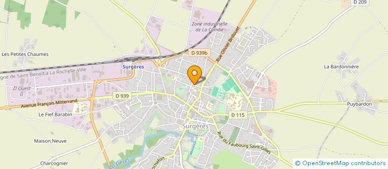 localisation de l'entreprise SCI J.N.G  SURGERES