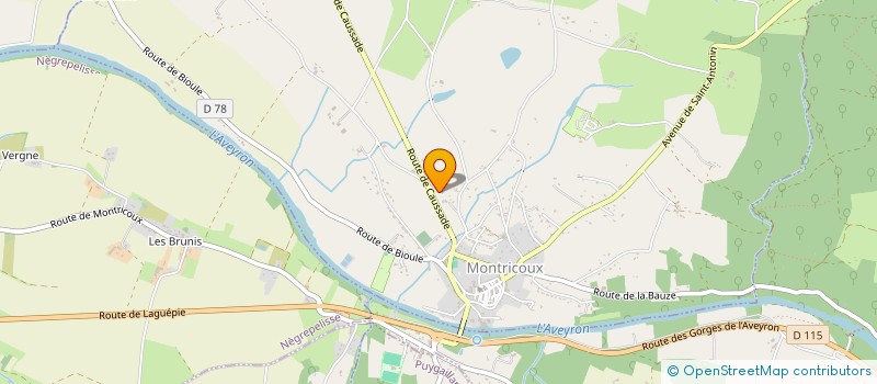 localisation de l'entreprise SCI J'OSE  MONTRICOUX