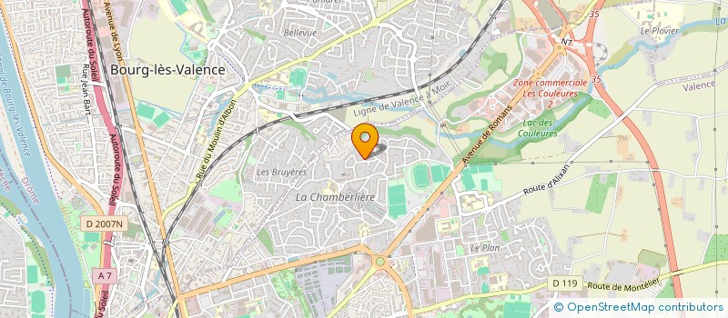 localisation de l'entreprise SCI J.P. à VALENCE