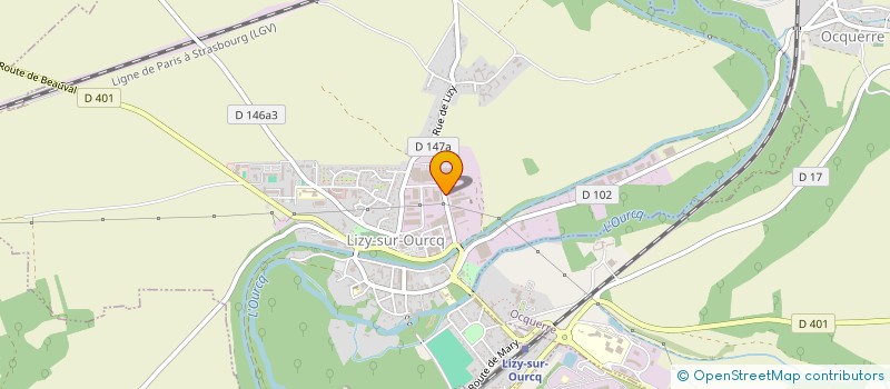 localisation de l'entreprise SCI J.P  LIZY-SUR-OURCQ