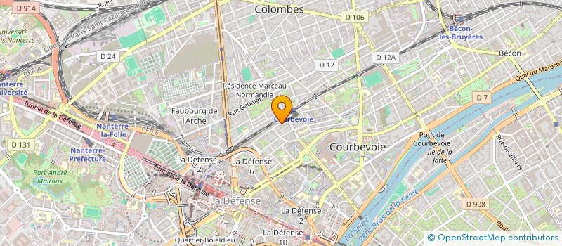 localisation de l'entreprise SCI J.P.A à COURBEVOIE