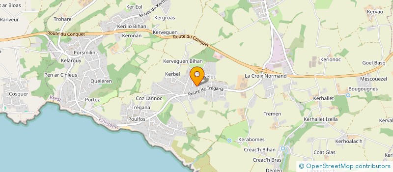 localisation de l'entreprise SCI J.P.A  LOCMARIA-PLOUZANE