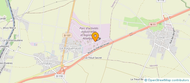 localisation de l'entreprise SCI J.P.A.  SAINTE-SOULLE