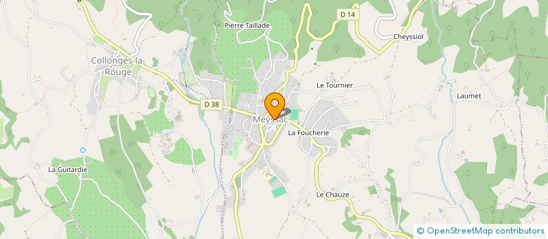 localisation de l'entreprise SCI J P A C  MEYSSAC