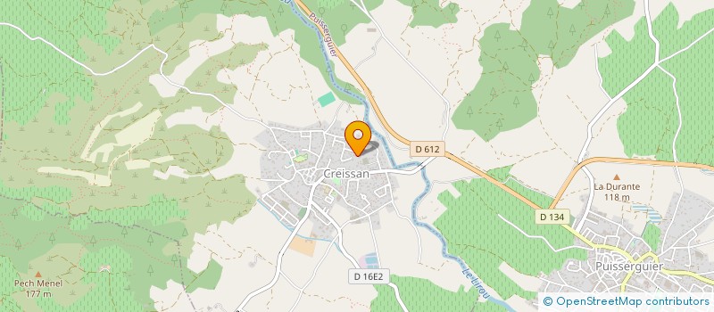 localisation de l'entreprise SCI J P A G L  CREISSAN