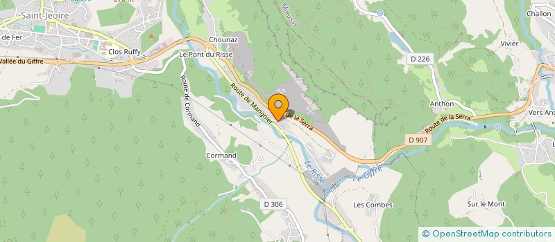 localisation de l'entreprise SCI J P A M  SAINT-JEOIRE