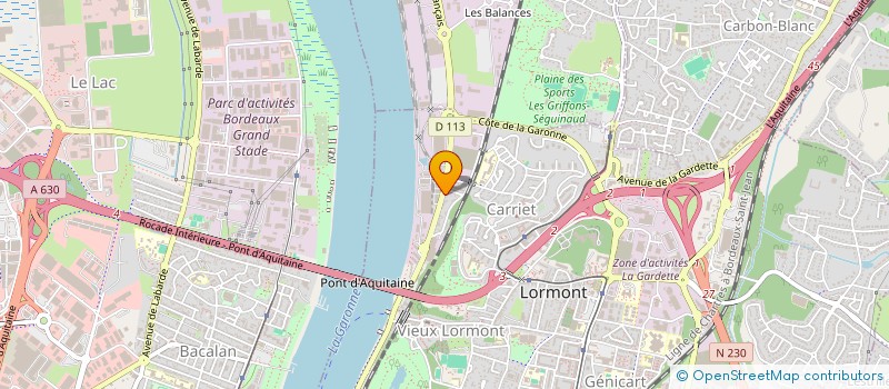 localisation de l'entreprise SCI J.P.C.  LORMONT