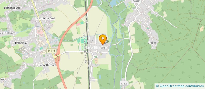 localisation de l'entreprise SCI J.P.C.B.I.  BREUIL-LE-VERT