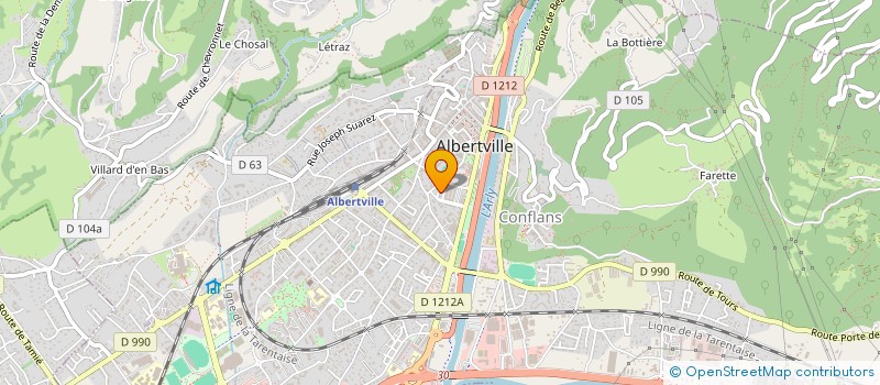 localisation de l'entreprise SCI  J P D C  ALBERTVILLE