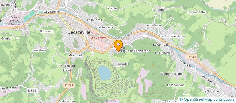 localisation de l'entreprise SCI J.P.F.  DECAZEVILLE