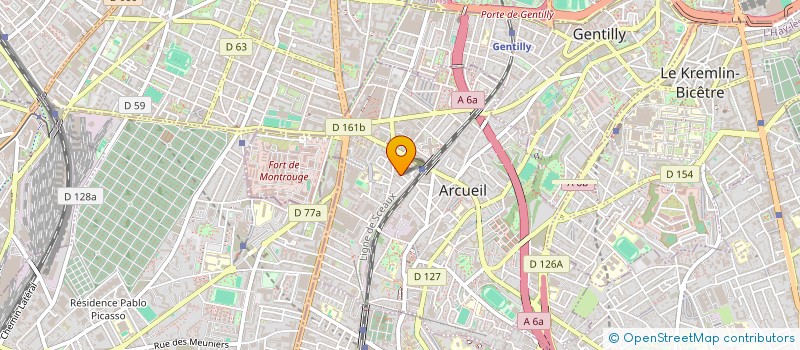 localisation de l'entreprise SCI J.P.F à ARCUEIL