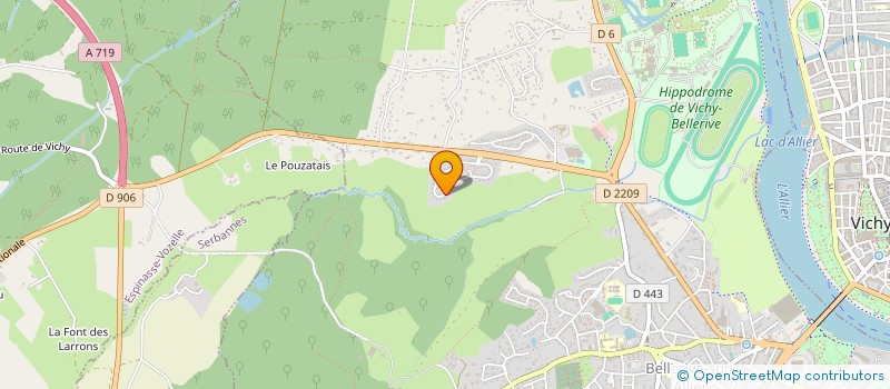 localisation de l'entreprise SCI J P F  BELLERIVE-SUR-ALLIER