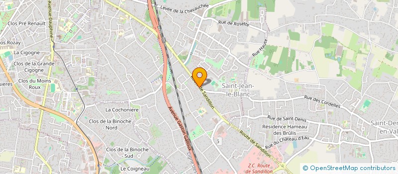 localisation de l'entreprise SCI J.P.F.  SAINT-JEAN-LE-BLANC