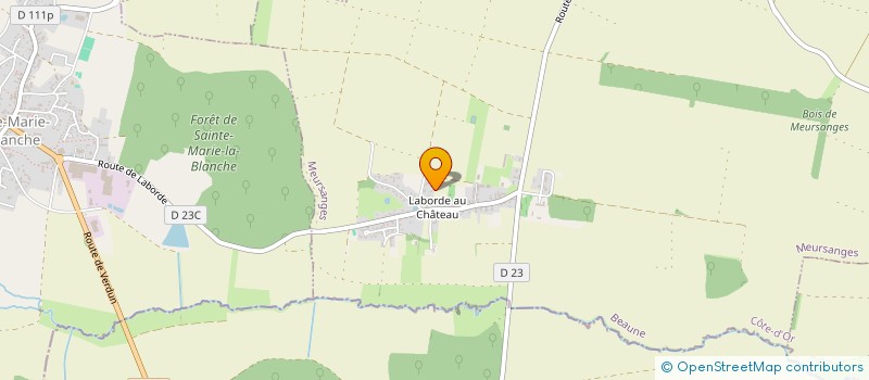 localisation de l'entreprise SCI J-P-F JURAUBE  MEURSANGES