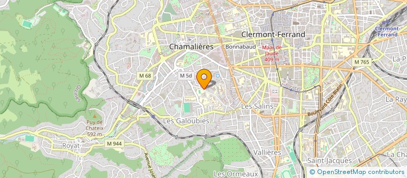 localisation de l'entreprise SCI J.P FARGETTE  CHAMALIERES