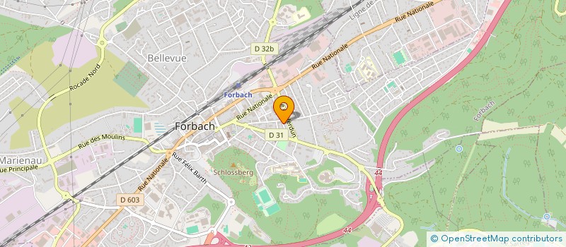 localisation de l'entreprise SCI J.P.G  FORBACH