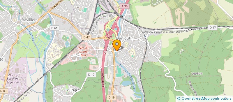 localisation de l'entreprise SCI J.P. IMMOBILIER  DANJOUTIN