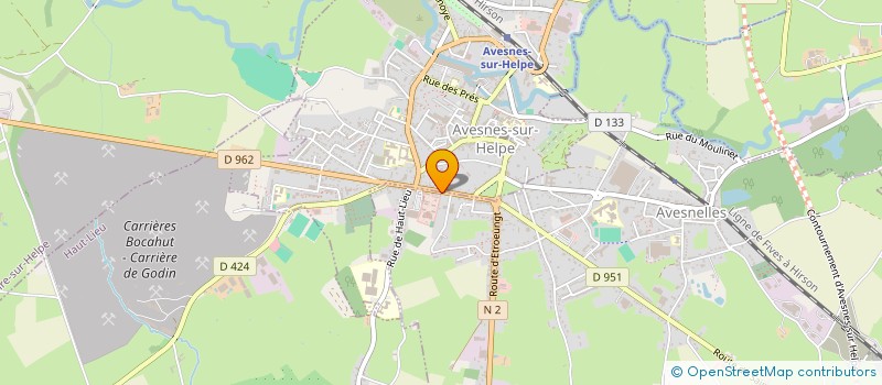 localisation de l'entreprise SCI J P K  AVESNELLES