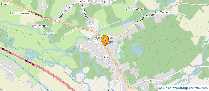 localisation de l'entreprise SCI J.P.L.L.  VIGNOUX-SUR-BARANGEON