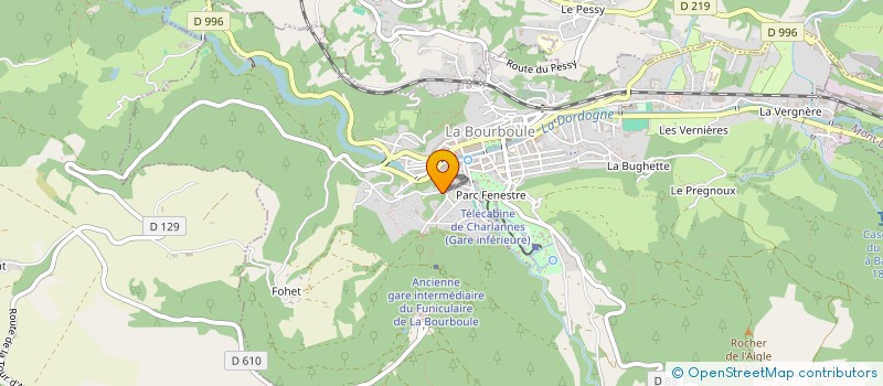 localisation de l'entreprise SCI J.P.L.M.  LA BOURBOULE