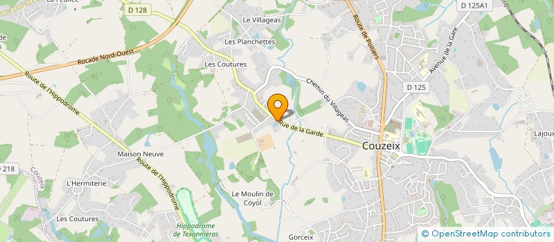 localisation de l'entreprise SCI J.P LACAM à COUZEIX