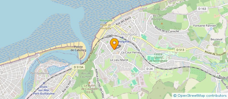 localisation de l'entreprise SCI J P M  HOULGATE