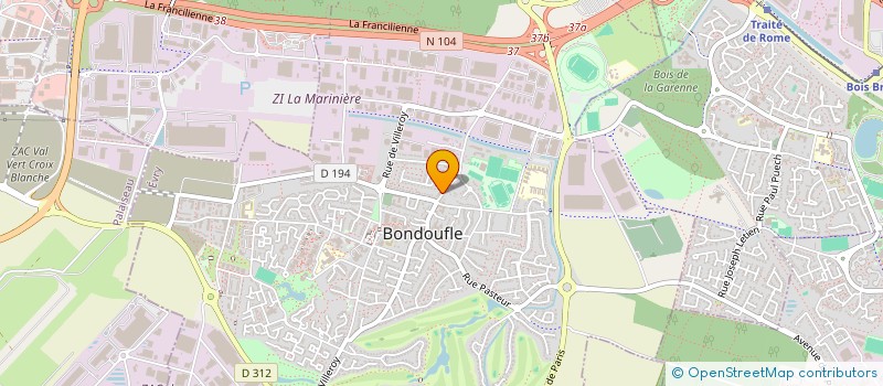 localisation de l'entreprise SCI J.P.M. à BONDOUFLE