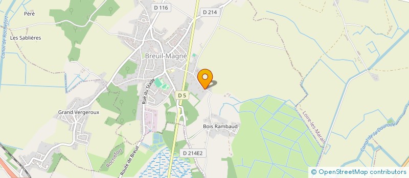 localisation de l'entreprise SCI J.P.M.  BREUIL-MAGNE