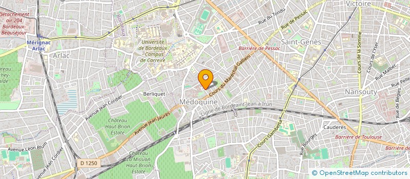 localisation de l'entreprise SCI J P R  BORDEAUX