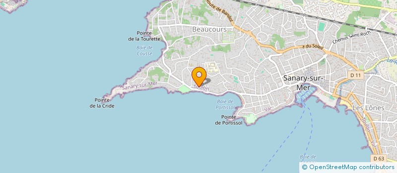 localisation de l'entreprise SCI J.P.R à SANARY-SUR-MER
