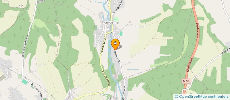 localisation de l'entreprise SCI J.P.S  GIVONNE