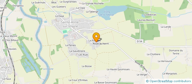 localisation de l'entreprise SCI J.P.S.  SAINTE-ANNE-SUR-VILAINE