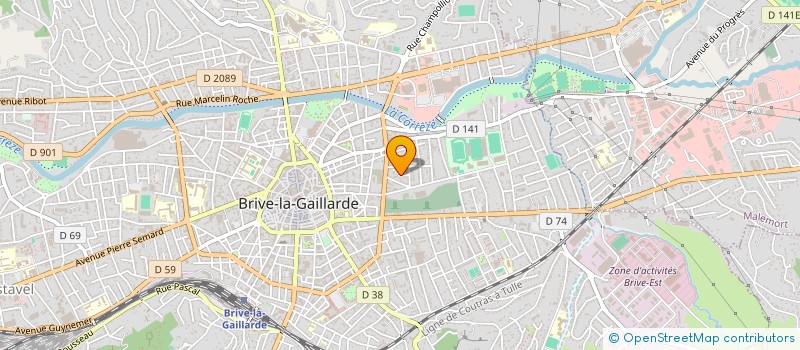 localisation de l'entreprise SCI J P S  BRIVE LA GAILLARDE