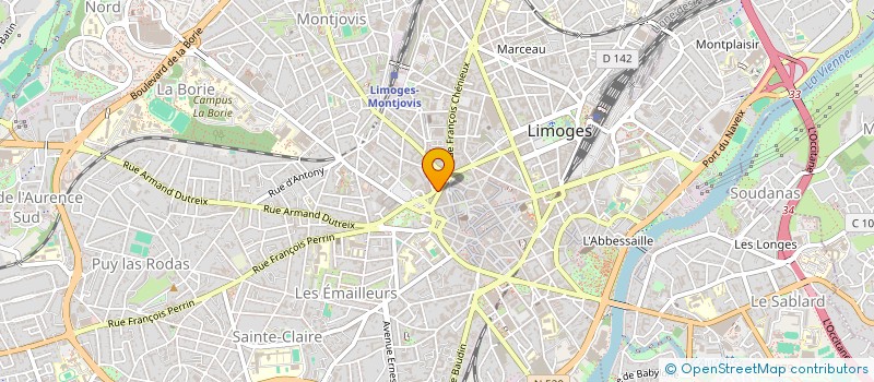 localisation de l'entreprise SCI J.P.S.  LIMOGES