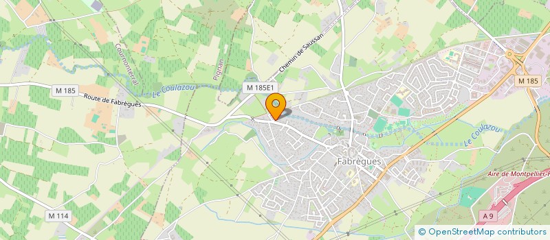 localisation de l'entreprise SCI J.P.SER  FABREGUES