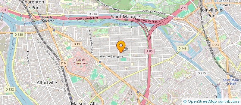 localisation de l'entreprise SCI J.P.Y.B à MAISONS-ALFORT
