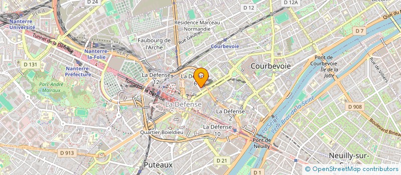 localisation de l'entreprise SCI J PAFIX à COURBEVOIE