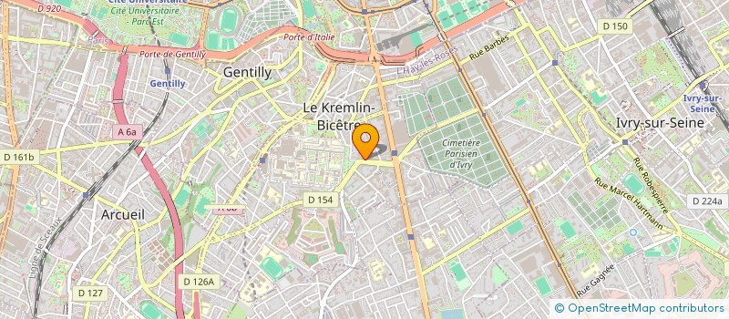localisation de l'entreprise SCI J.PAN  LE KREMLIN-BICETRE