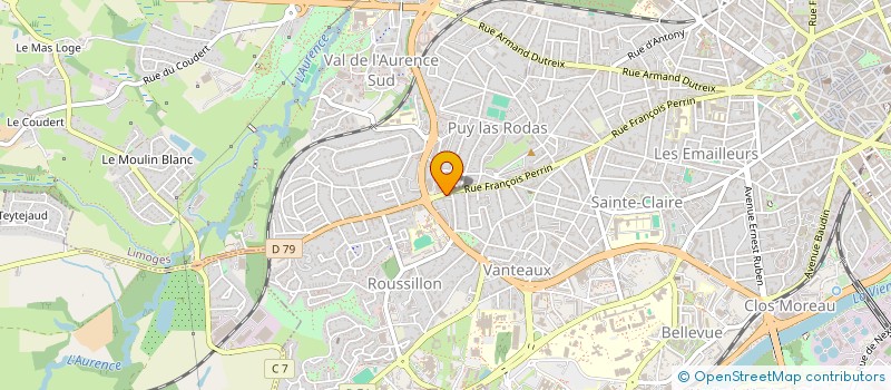 localisation de l'entreprise SCI J R à LIMOGES