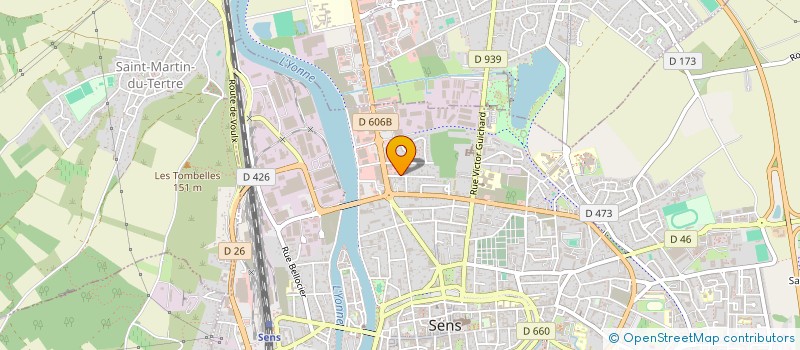 localisation de l'entreprise SCI J.R.  SENS