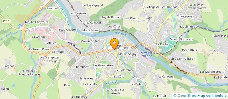 localisation de l'entreprise SCI J.R. à AIXE-SUR-VIENNE