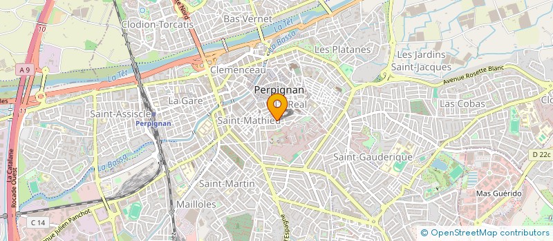 localisation de l'entreprise SCI J.R.  PERPIGNAN