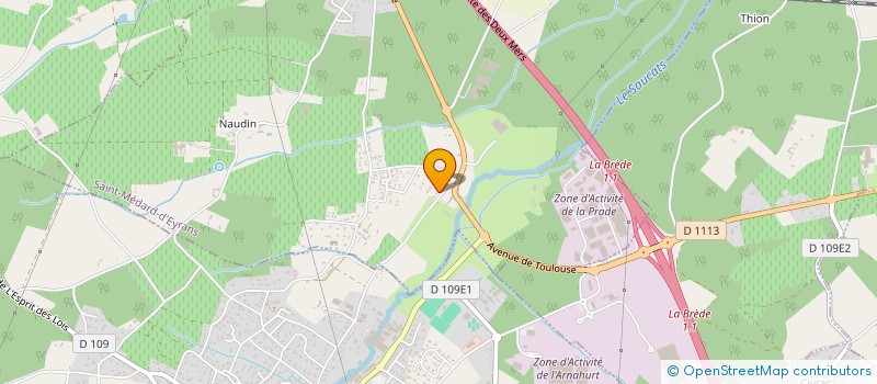 localisation de l'entreprise SCI J.R. GONZALEZ  LA BREDE