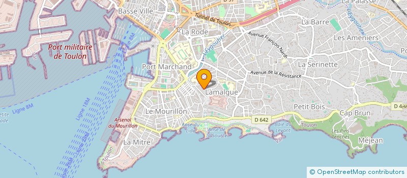 localisation de l'entreprise SCI J.R.J.  TOULON