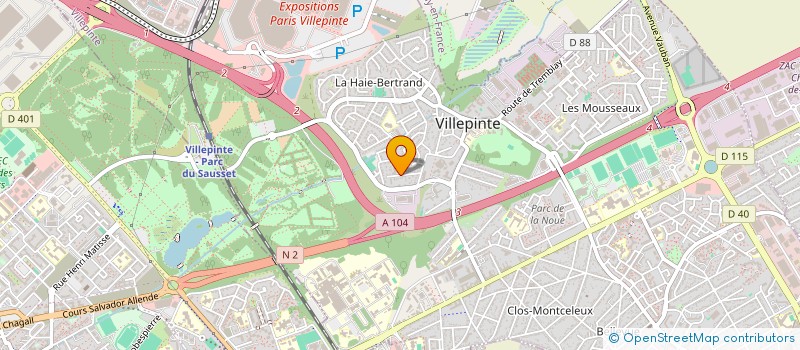 localisation de l'entreprise SCI J.R.M à VILLEPINTE